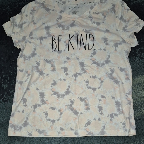 Rae Dunn Tops - Rae Dunn Be Kind Tie-Dye Shirt -size M..euc